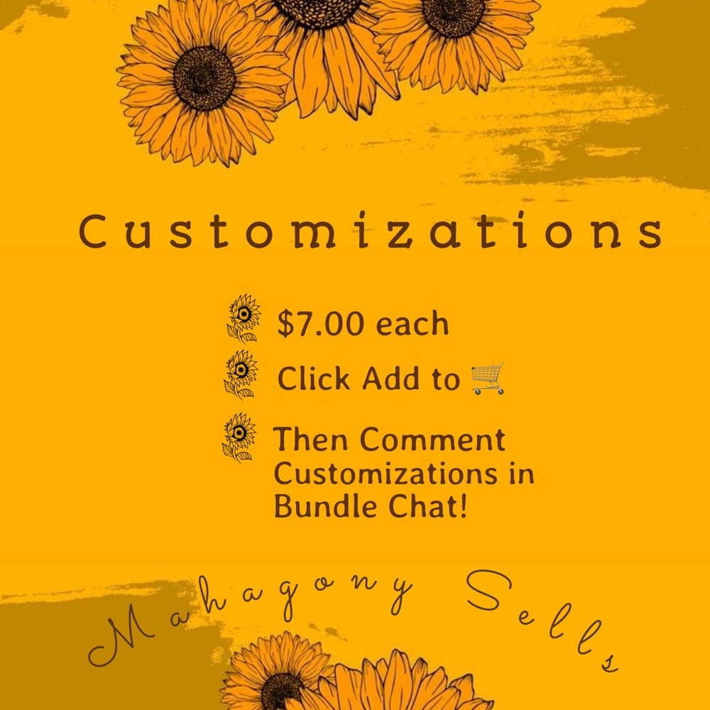 Bracelet Customzations!